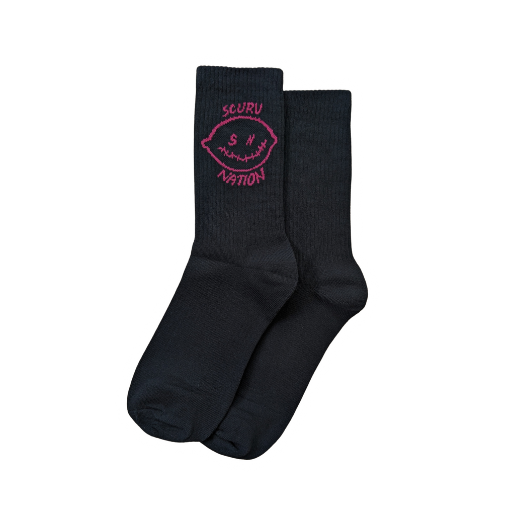 Black Lemon Logo Socks