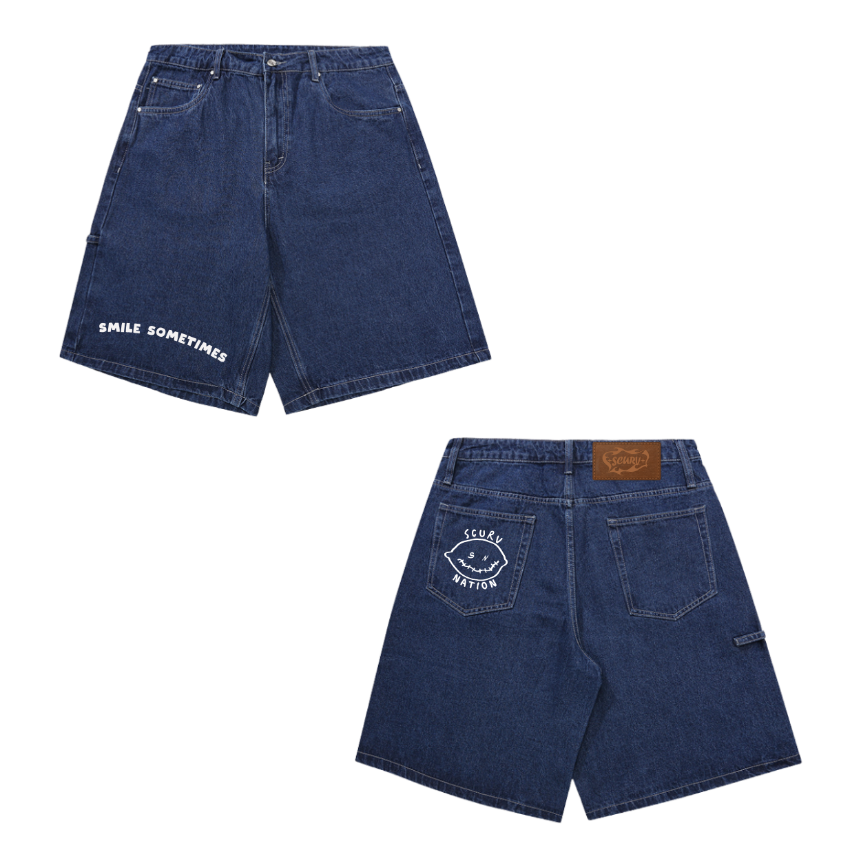 Blue Denim Shorts